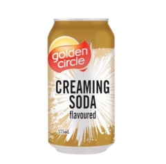 GOLDEN CIRCLE SOFT DRINK CREAMING SODA  24x375ML