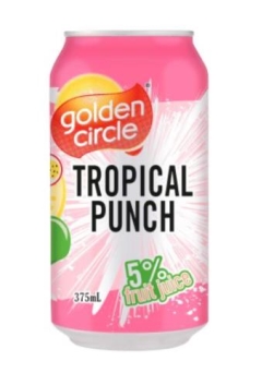 GOLDEN CIRCLE SOFT DRINK TROPICAL PUNCH  24x375ML